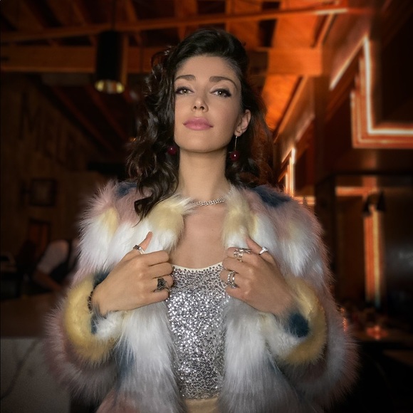 superdown Multicolor Faux Fur Jacket - Picture 4 of 6